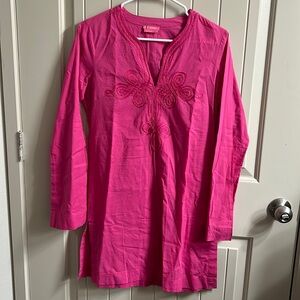 BCBG Small Pink MIDI Dress Long Sleeved